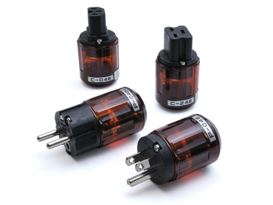 Oyaide P-046 and C-046 Series  - Hi End Audio Plugs and IEC Connectors